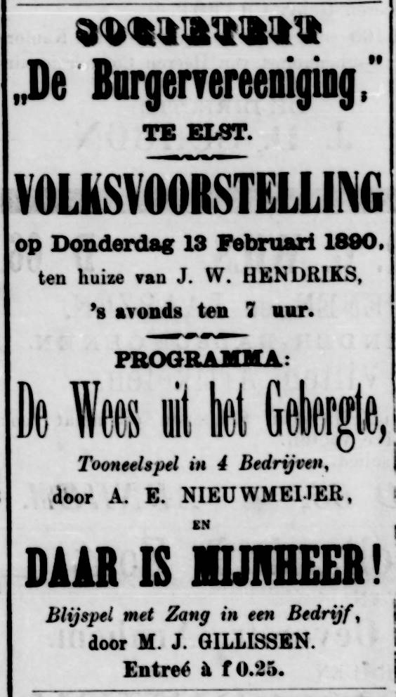 De Betuwe deel zeven: februari 1890